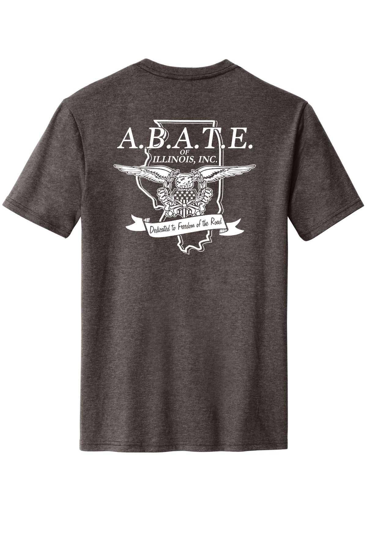 Abate Design 01 District Perfect Blend CVC Tee DM108 Heathered Brown back
