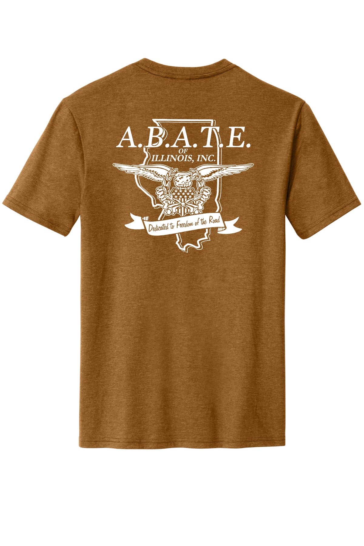 Abate Design 01 District Perfect Blend CVC Tee DM108 Duck Brown Heather back