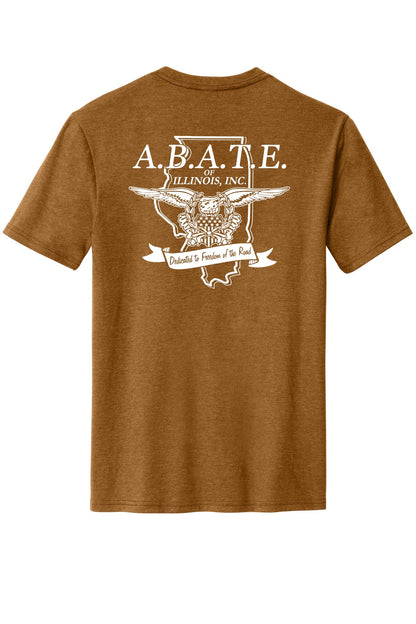 Abate Design 01 District Perfect Blend CVC Tee DM108 Duck Brown Heather back