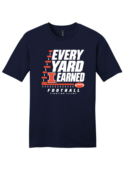 Fighting Illini - Every Yard Earned - DT6000 New Navy