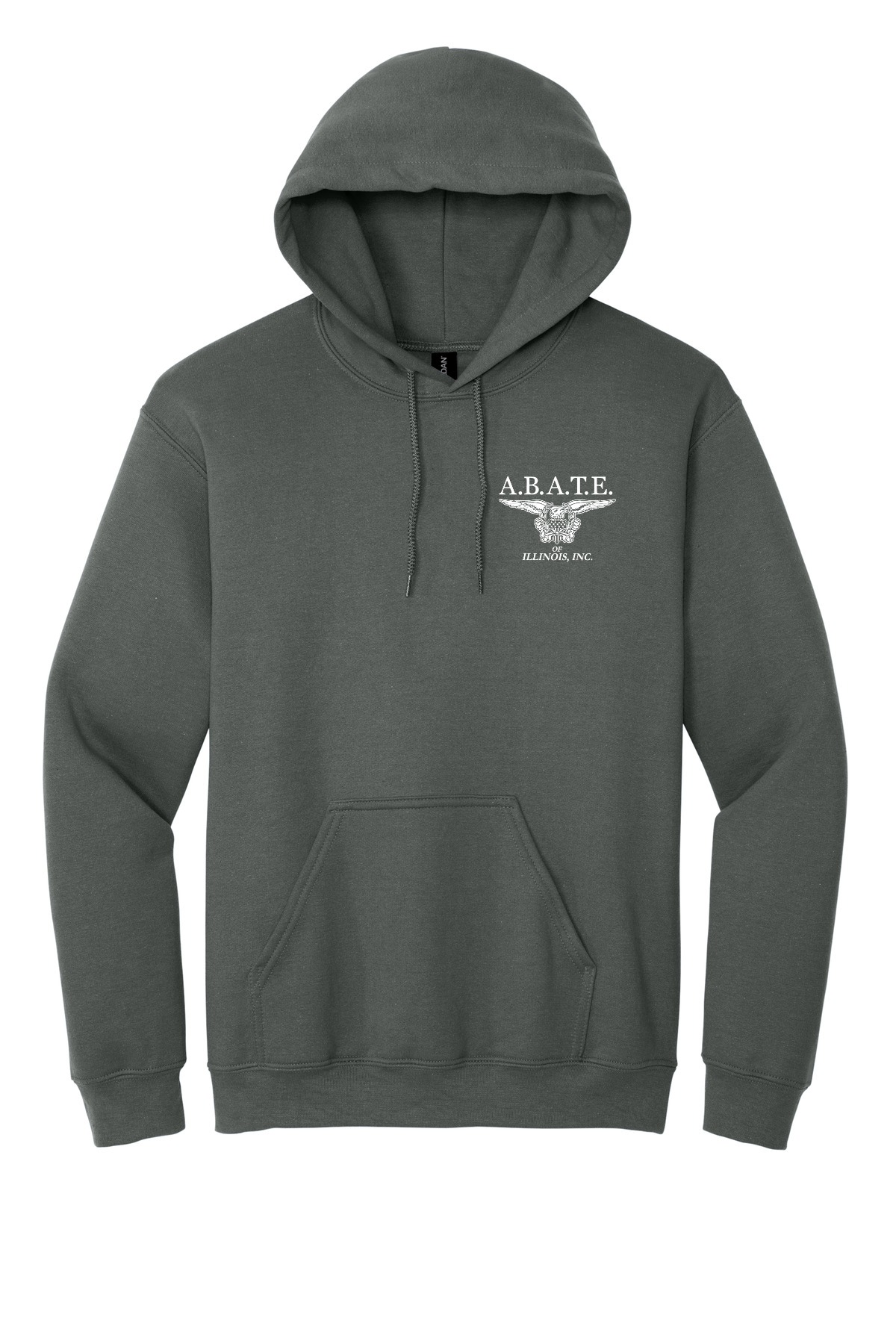 Abate - Abate of illinois - Design 01 - Hoodies - Gildan 18500 - Charcoal - Front
