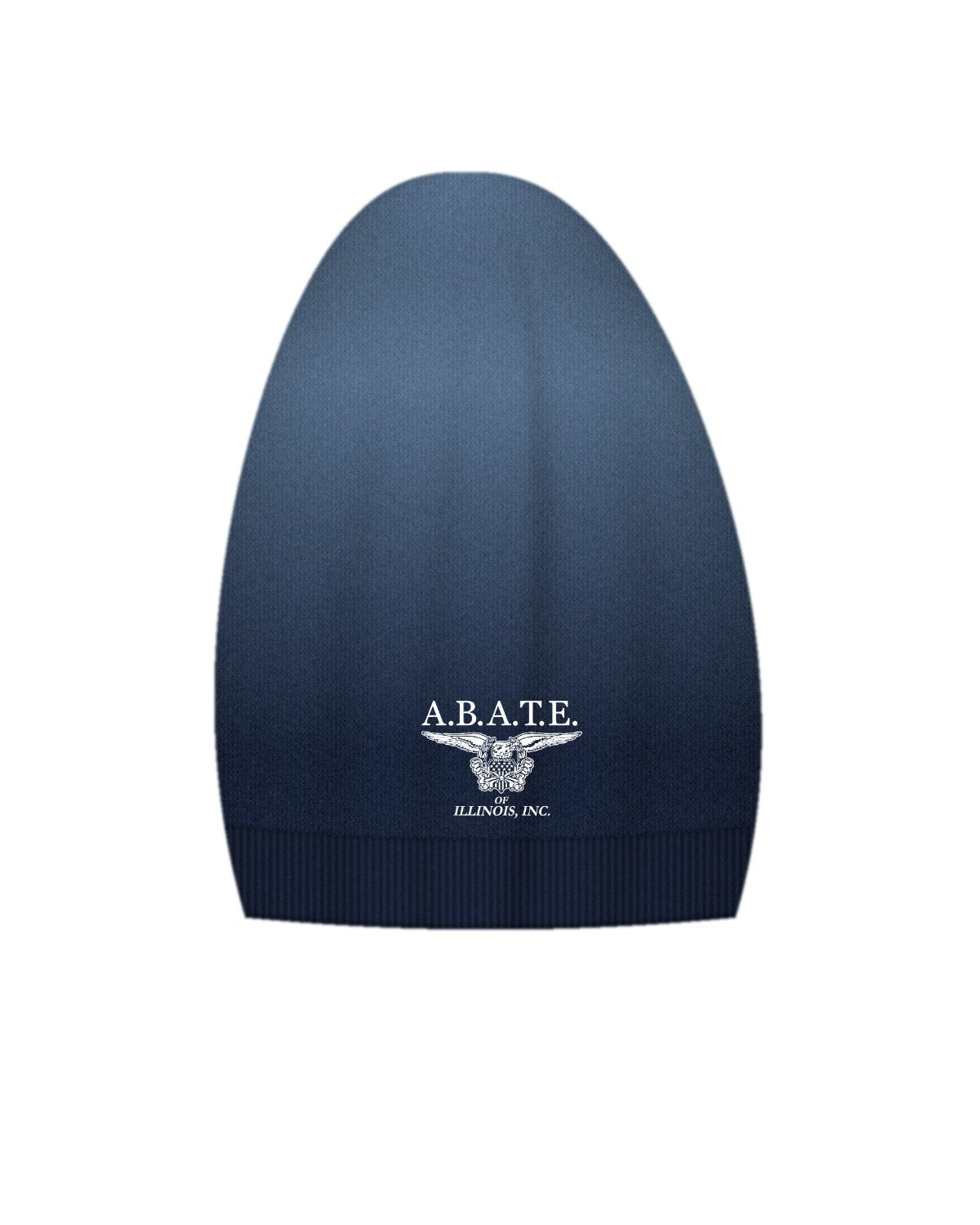 Abate Design 01 District Slouch Beanie DT618 Navy Dip Dye front