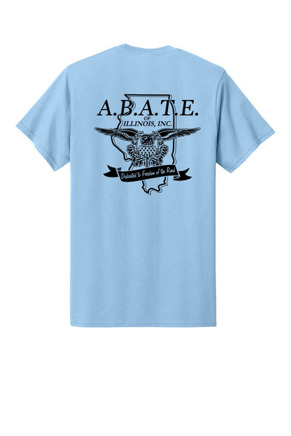 Abate Design 01 Pocket Tee Light Blue back