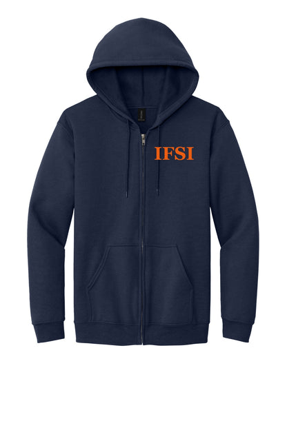 IFSI Webstore - Gildan Heavy Blend Full-Zip Hooded Sweatshirt - 2023 Circle Back - 18600 [Navy] Front
