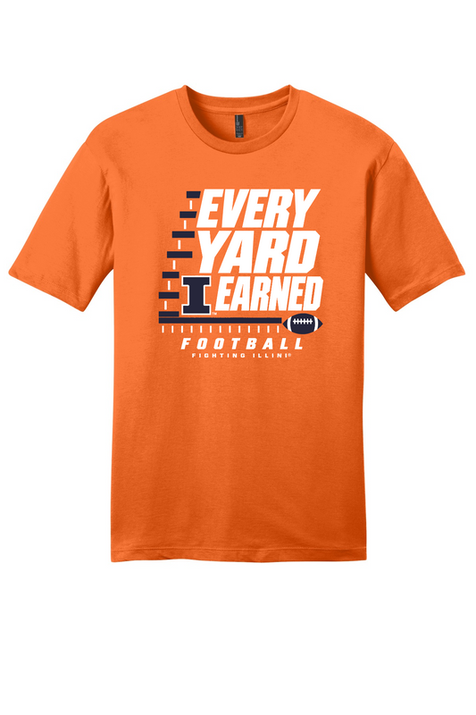 Fighting Illini - Every Yard Earned - DT6000 Orange