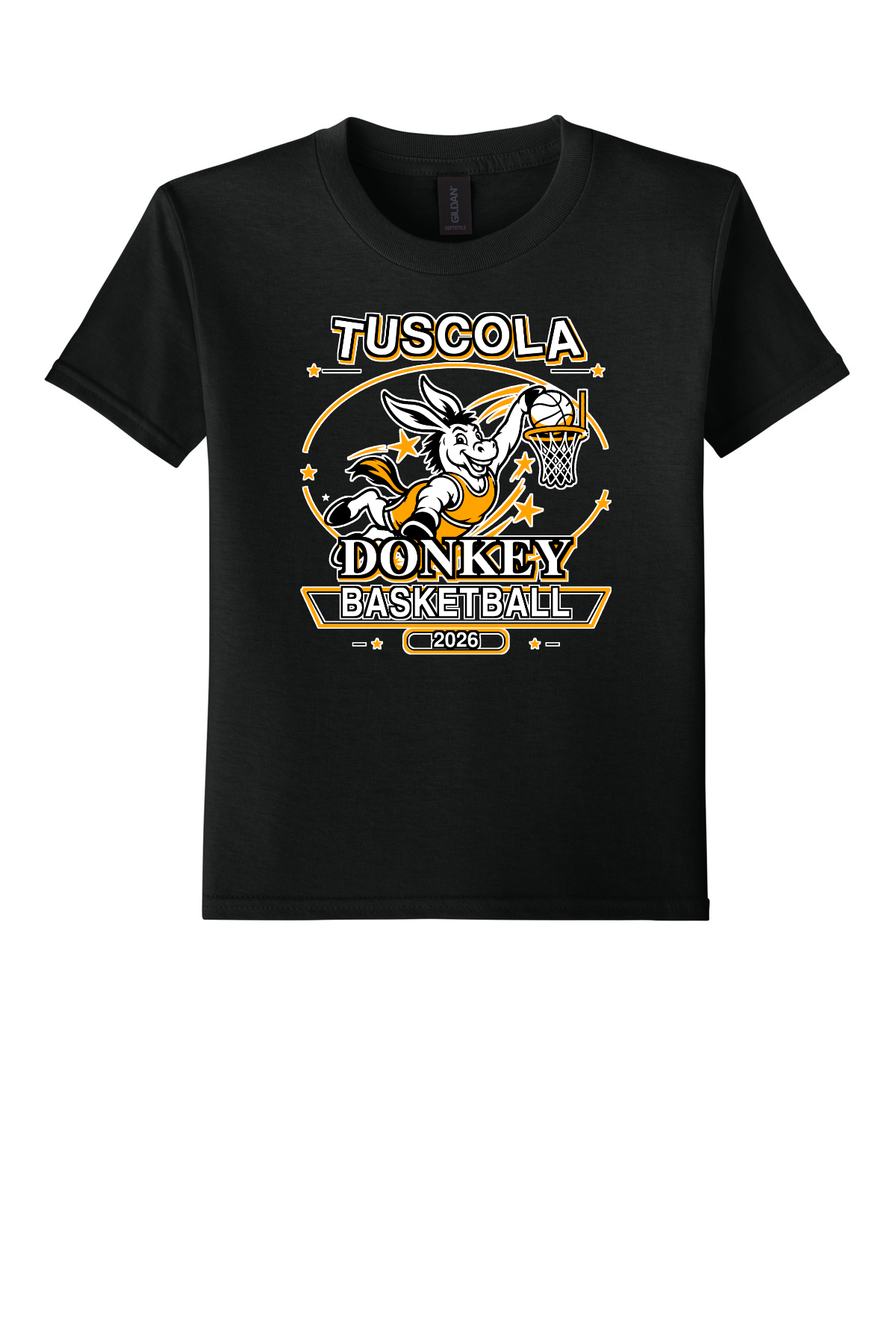 Tuscola Donkey Basketball Slam Dunk Donkey - 64000B Black front