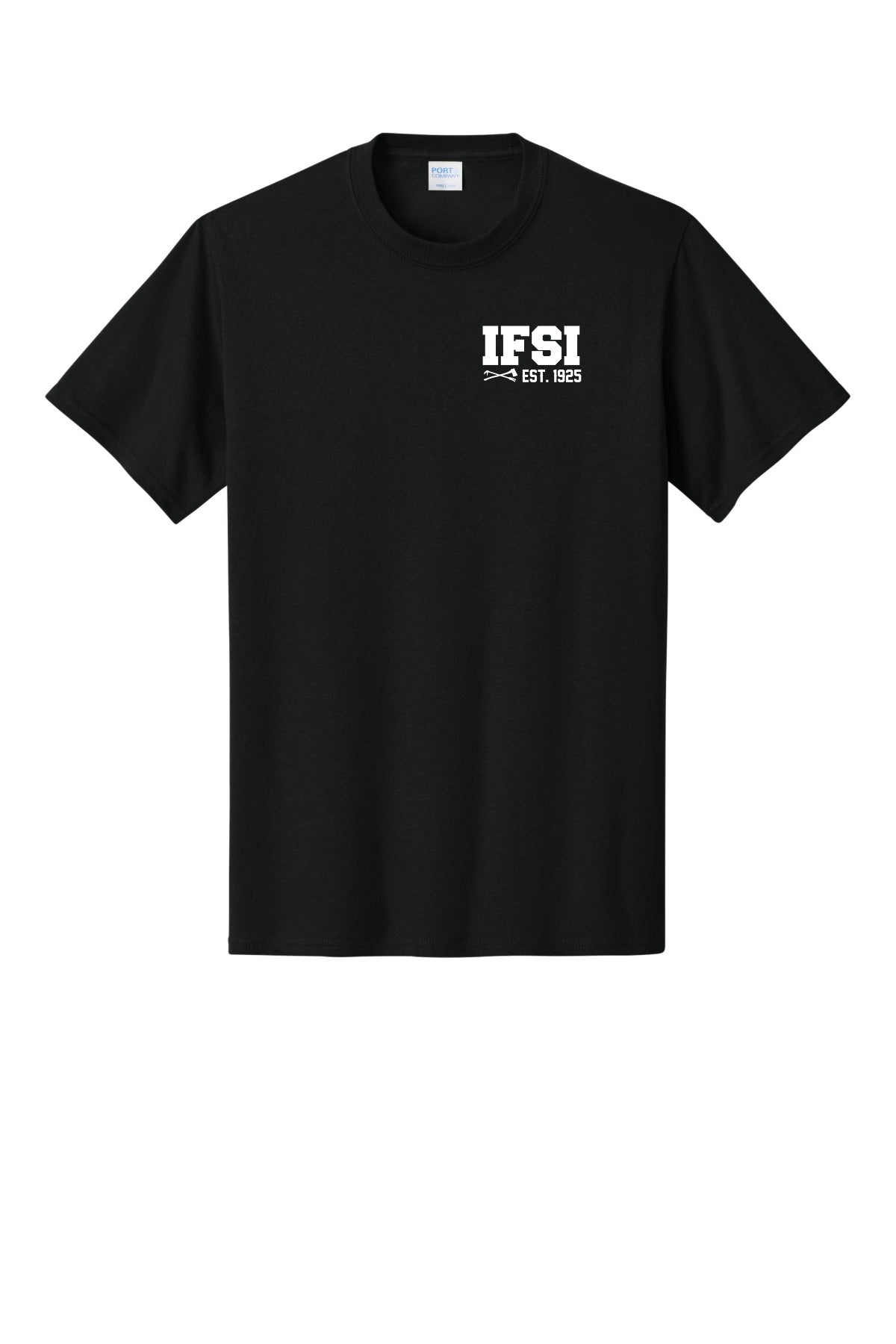 IFSI Webstore - Port & Company Core Cotton Tee - 2026 Never Stop Training - PC54 [Jet Black] Front