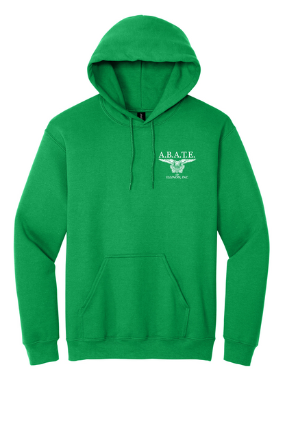 Abate - Abate of illinois - Design 01 - Hoodies - Gildan 18500 - Irish Green - Front