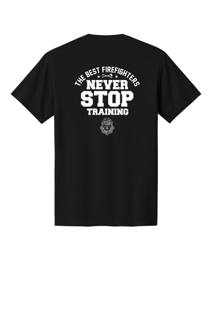 IFSI Webstore - Port & Company Core Cotton Tee - 2026 Never Stop Training - PC54 [Jet Black] Back