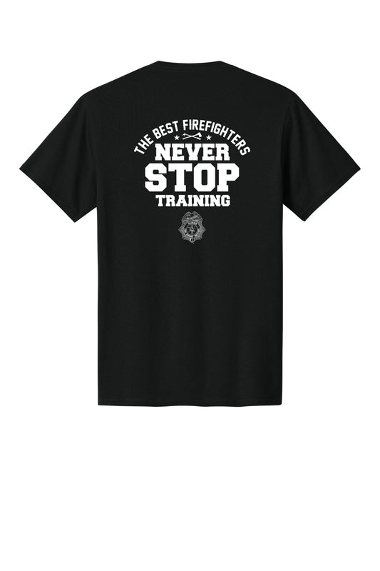 IFSI Webstore - Port & Company Core Cotton Tee - 2026 Never Stop Training - PC54 [Jet Black] Back