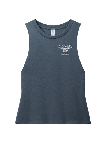 Abate Design 01 Allmade Women's Tri-Blend Muscle Tank Rebel Blue front