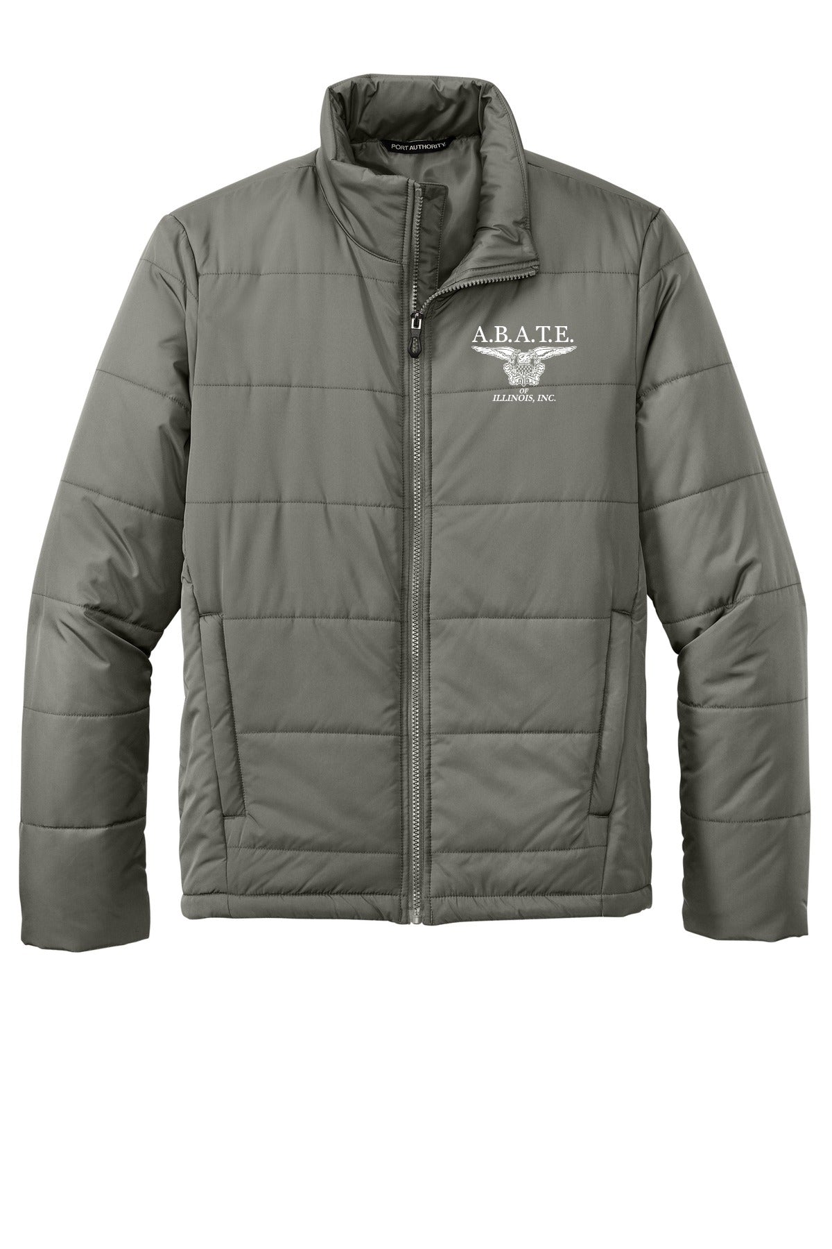 Abate Design 01 Port Authority Puffer Jacket Shadow Grey front