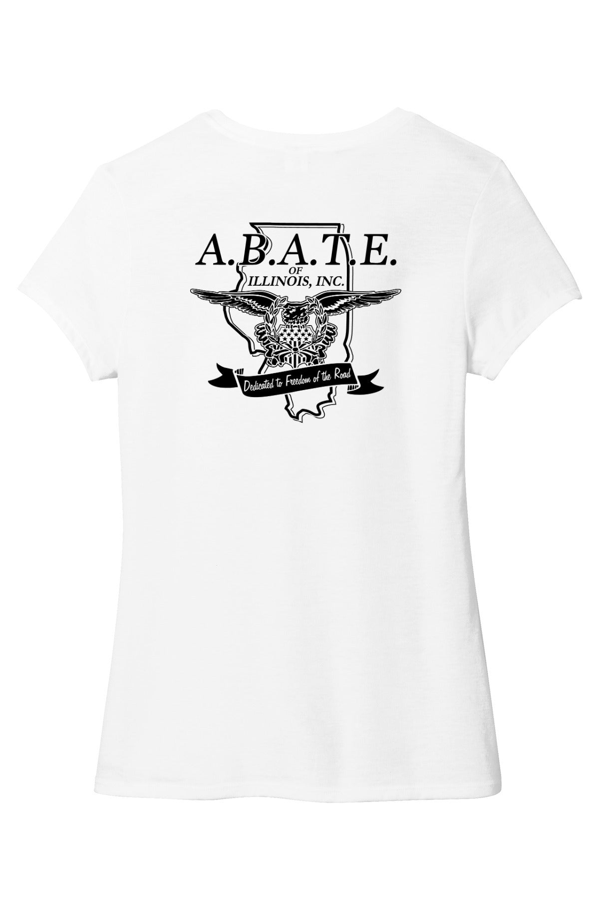 Abate Design 01 District Women's Perfect Tri Tee White back