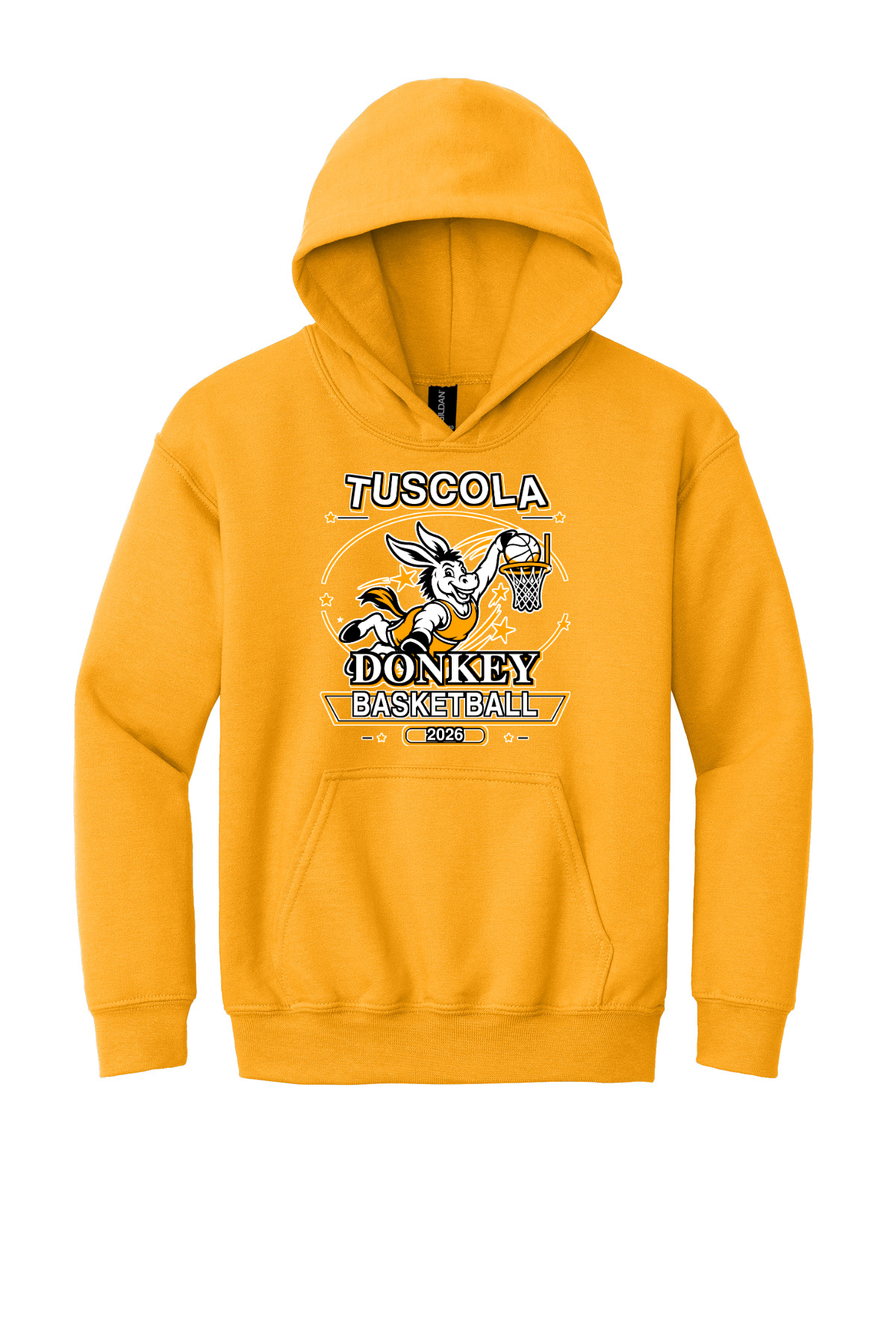 Tuscola Donkey Basketball Slam Dunk Donkey - 18500B Gold front