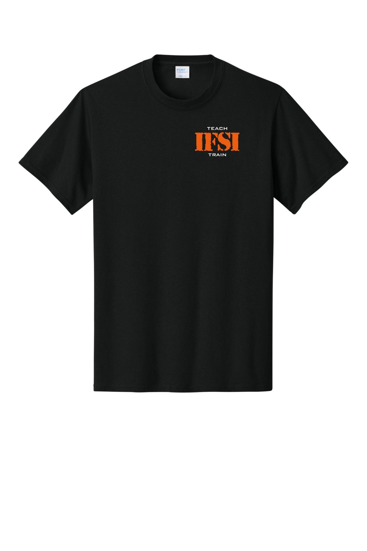 IFSI Webstore - Port & Company Core Cotton Tee - 2026 Teach Train - PC54 [Jet Black] Front
