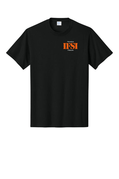 IFSI Webstore - Port & Company Core Cotton Tee - 2026 Teach Train - PC54 [Jet Black] Front