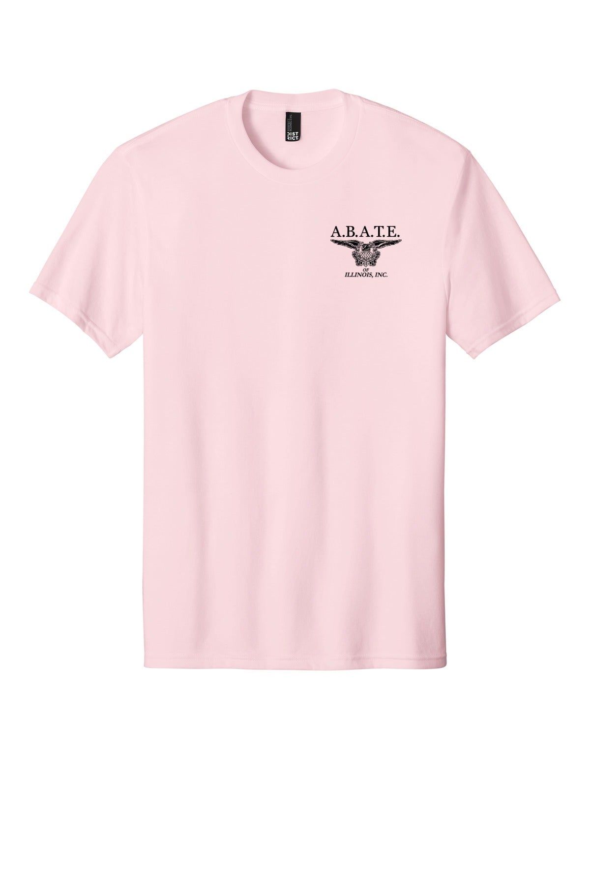 Abate Design 01 District Perfect Blend CVC Tee DM108 Carnation Pink front