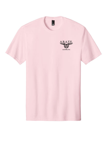 Abate Design 01 District Perfect Blend CVC Tee DM108 Carnation Pink front