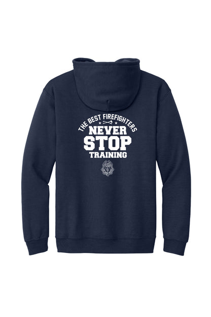 IFSI Webstore - Gildan Heavy Blend Full-Zip Hooded Sweatshirt - 2026 Never Stop Training - 18600 [Navy] Back