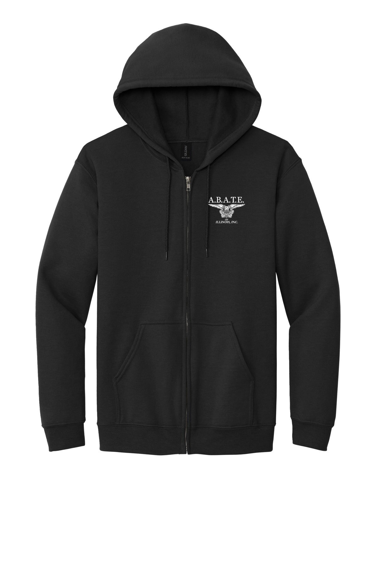 Abate Design 01 Full-Zip Hoodie Black front