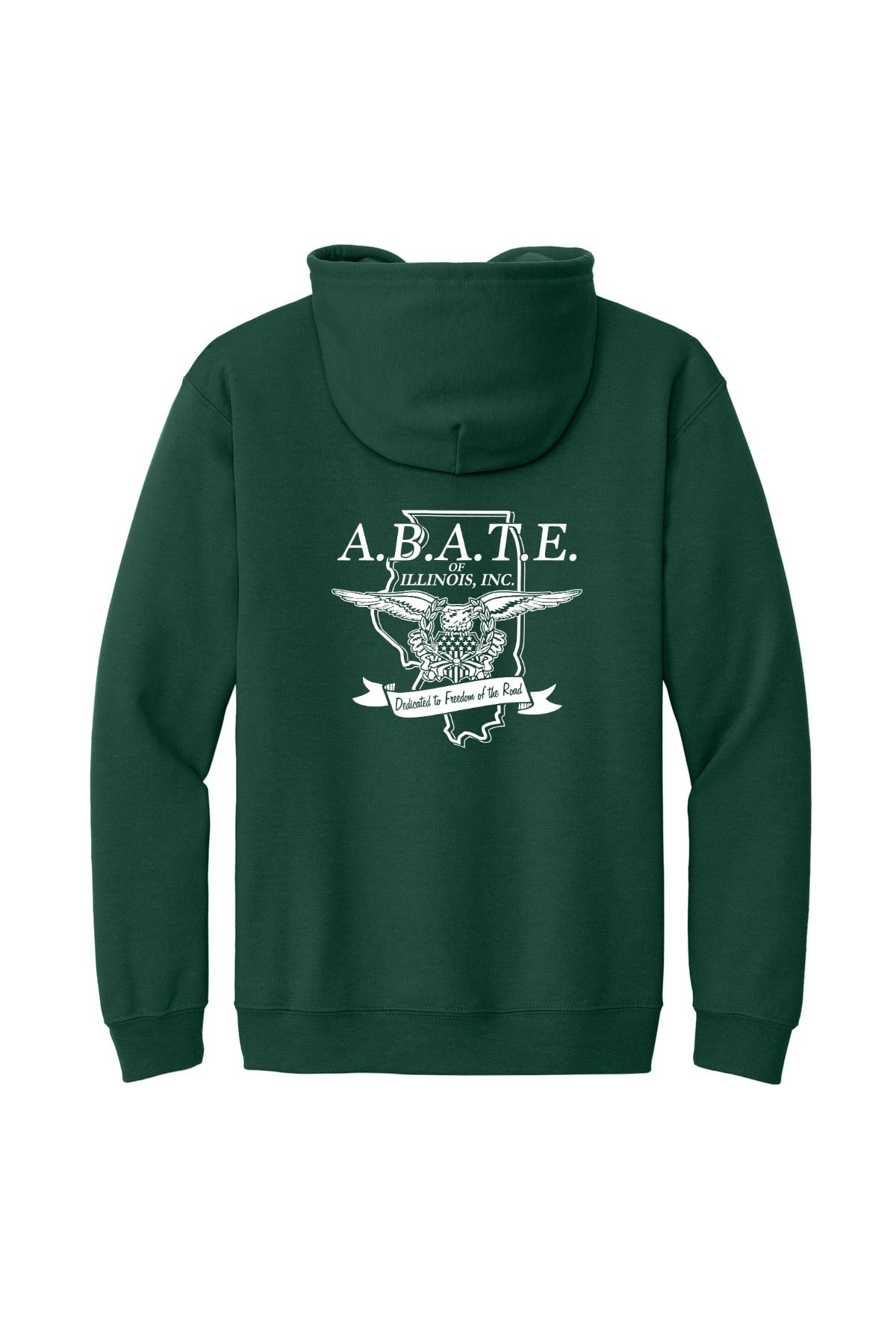 Abate Design 01 Full-Zip Hoodie Forest Green back