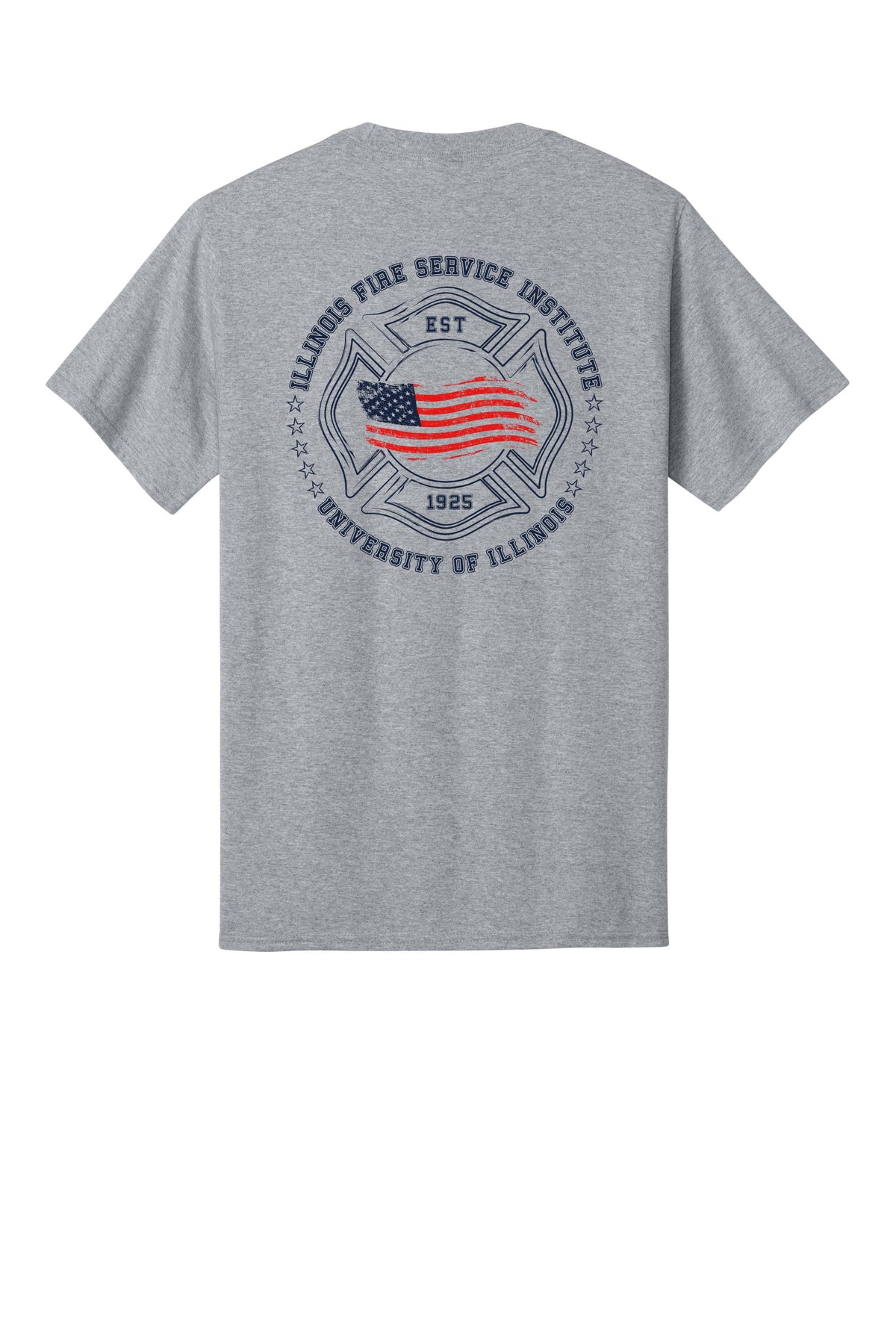 IFSI Webstore - Port & Company Core Cotton Tee - 2026 Maltese Flag - PC54 [Athletic Heather] Back