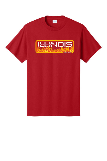 IFSI Webstore - Port & Company Core Cotton Tee - Fire Theme - PC54 [Red] Front