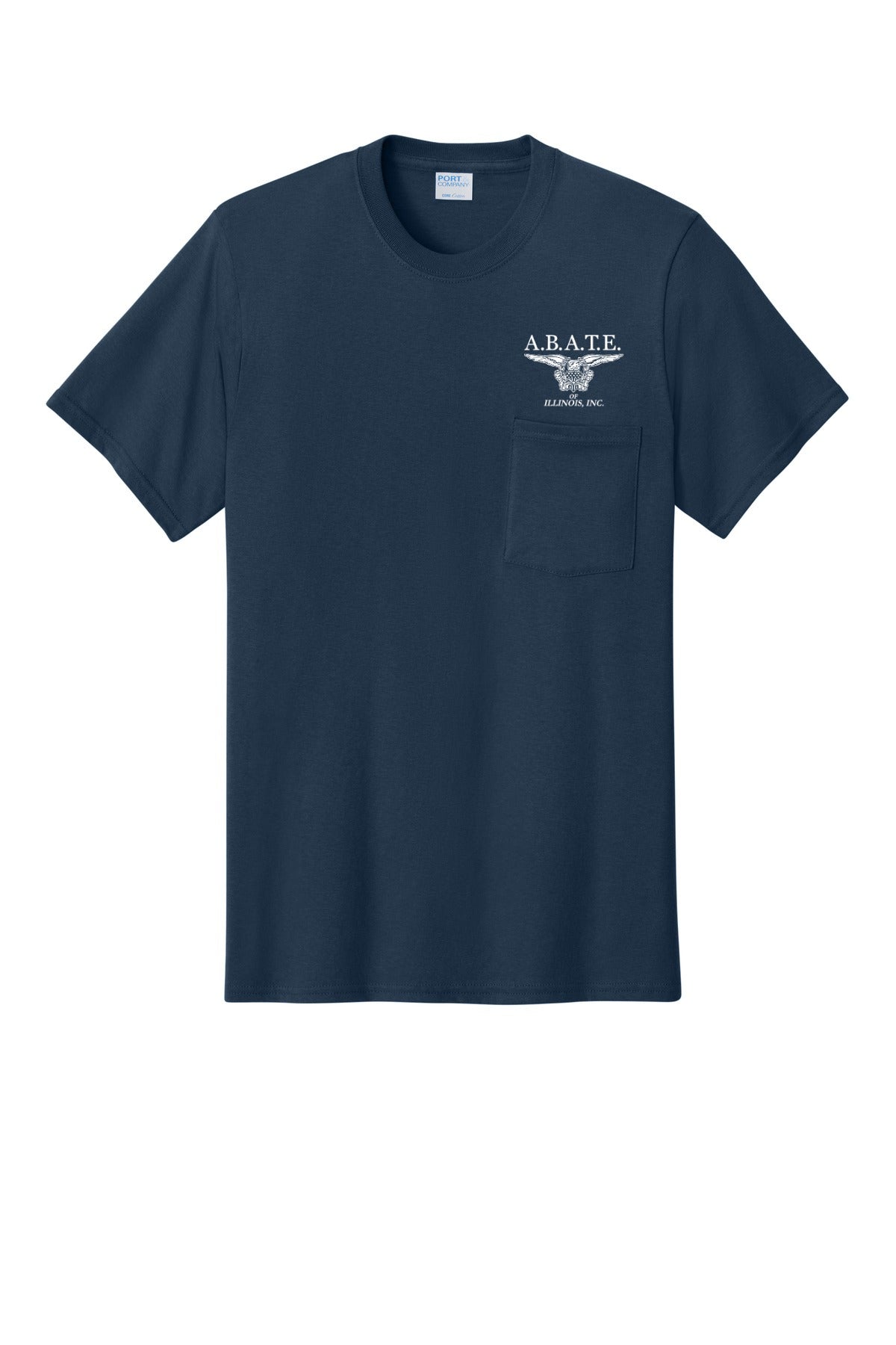 Abate Design 01 Pocket Tee Navy front