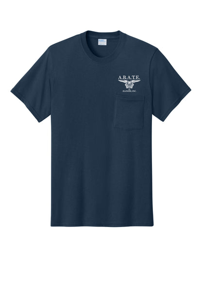 Abate Design 01 Pocket Tee Navy front