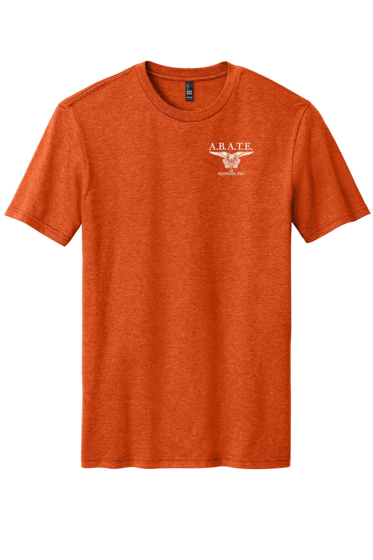 Abate Design 01 District Perfect Blend CVC Tee DM108 Deep Orange Heather front