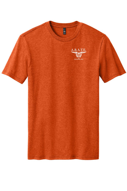 Abate Design 01 District Perfect Blend CVC Tee DM108 Deep Orange Heather front