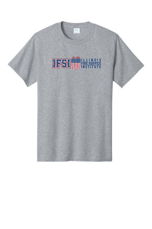 IFSI Webstore - Port & Company Core Cotton Tee - IFSI America Theme - PC54 [Athletic Heather] front