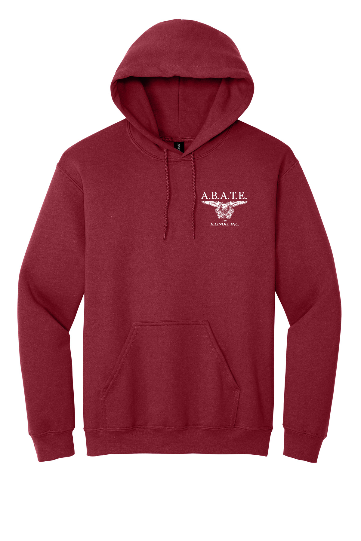 Abate - Abate of illinois - Design 01 - Hoodies - Gildan 18500 - Cardinal Red - Front