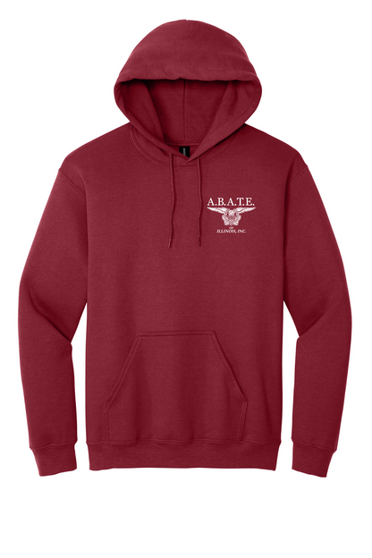 Abate - Abate of illinois - Design 01 - Hoodies - Gildan 18500 - Cardinal Red - Front