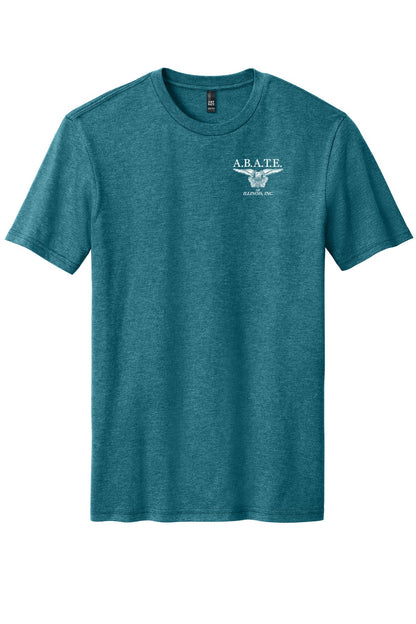 Abate Design 01 District Perfect Blend CVC Tee DM108 Heathered Teal front
