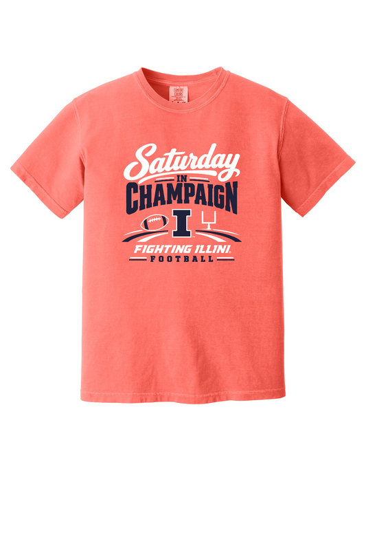 Fighting Illini - Saturday In Champaign - 1717 Neon Red Orange