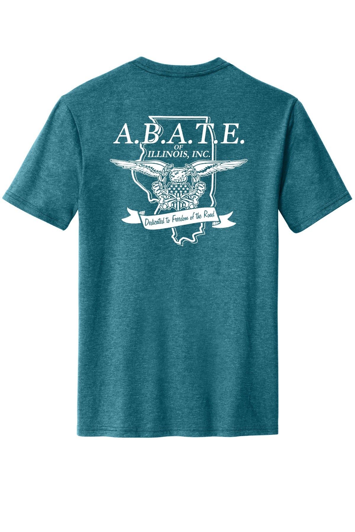 Abate Design 01 District Perfect Blend CVC Tee DM108 Heathered Teal back