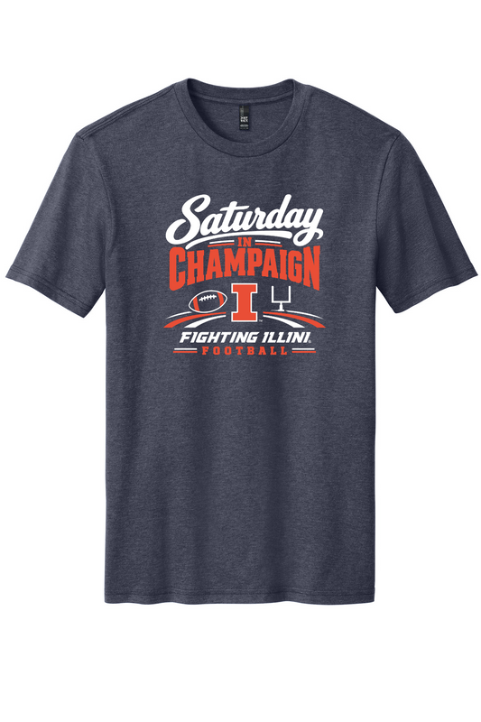 Fighting Illini - Saturday In Champaign - DM108 Heathered Navy