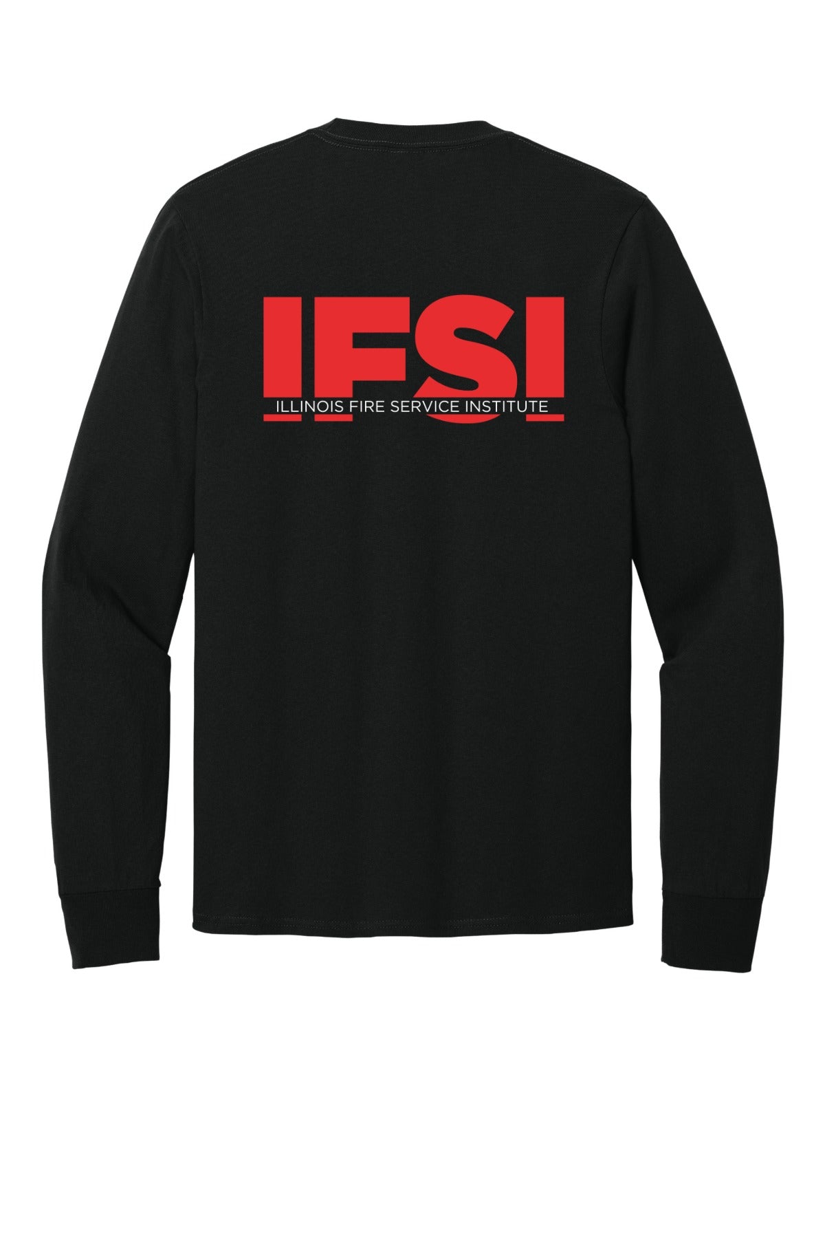 IFSI Webstore - Port & Company Long Sleeve Core Cotton Tee - 2023 Bold Back - PC54LS [Jet Black] Back