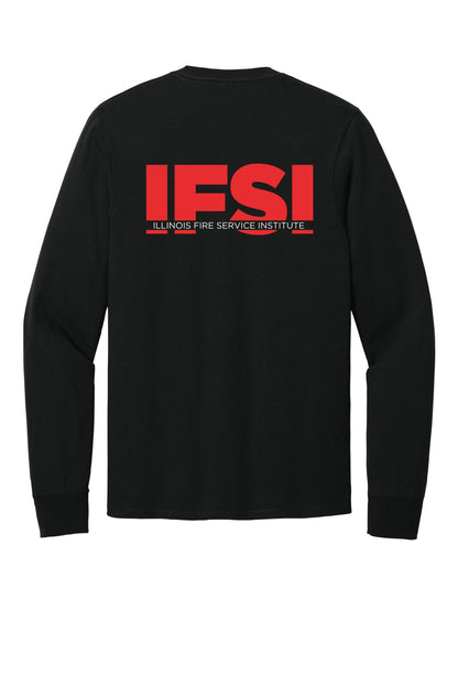 IFSI Webstore - Port & Company Long Sleeve Core Cotton Tee - 2023 Bold Back - PC54LS [Jet Black] Back