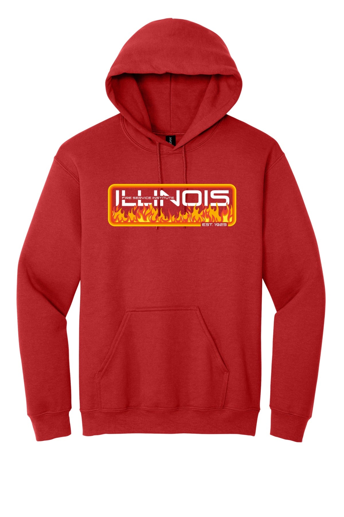 IFSI Webstore - Gildan Heavy Blend Hooded Sweatshirt - Fire Theme - 18500 [Red] Front