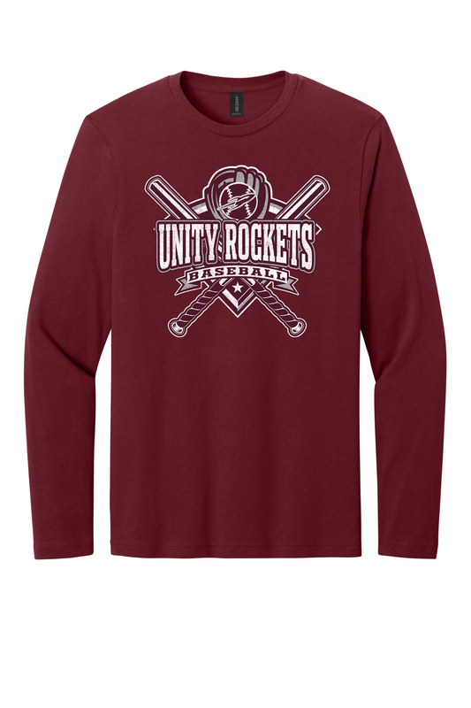 Unity - Baseball - Design 3 - Long Sleeve T - Gildan 64400 - Garnet