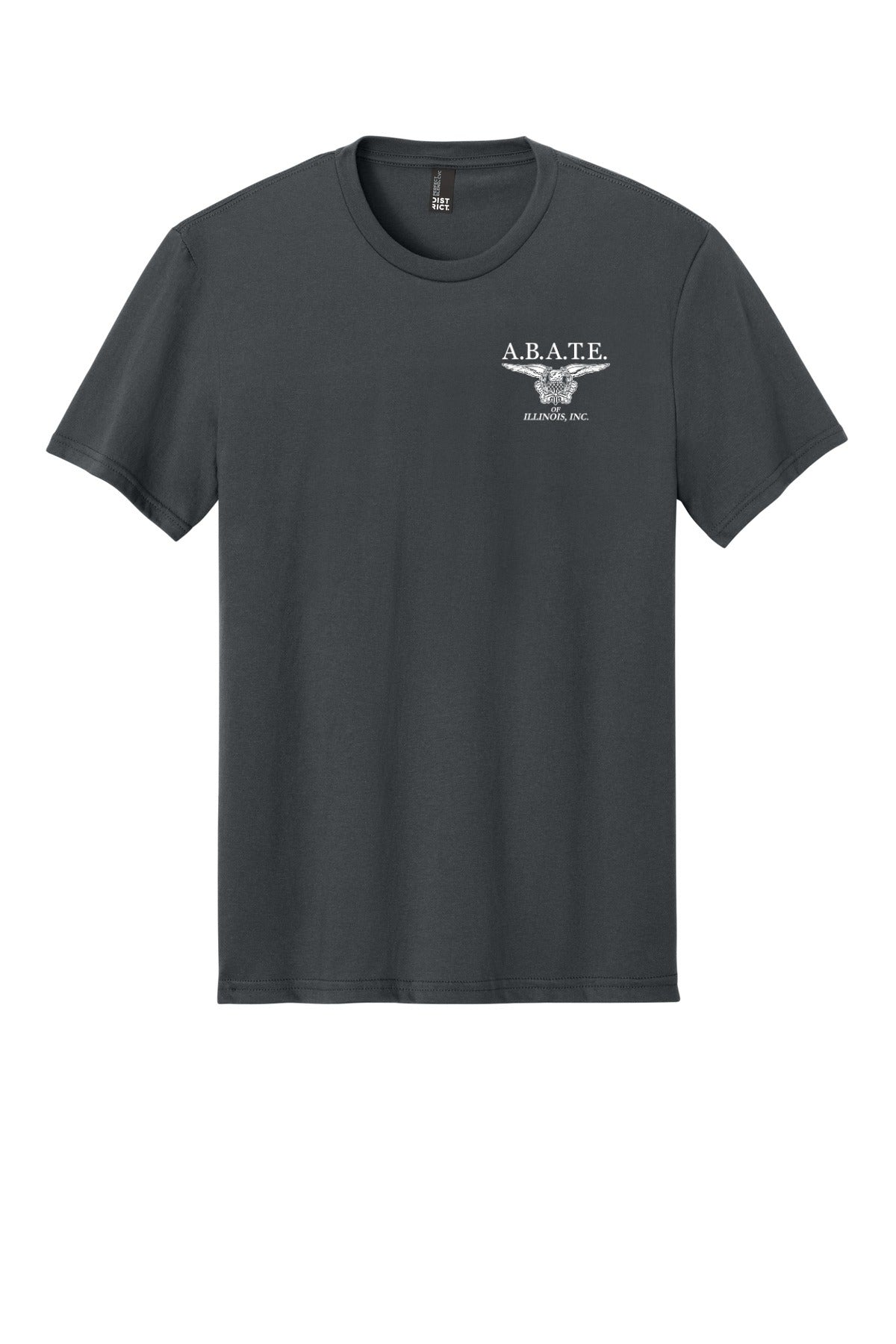 Abate Design 01 District Perfect Blend CVC Tee DM108 Charcoal front