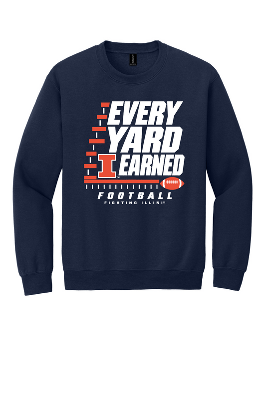 Fighting Illini - Every Yard Earned - 18000 Navy