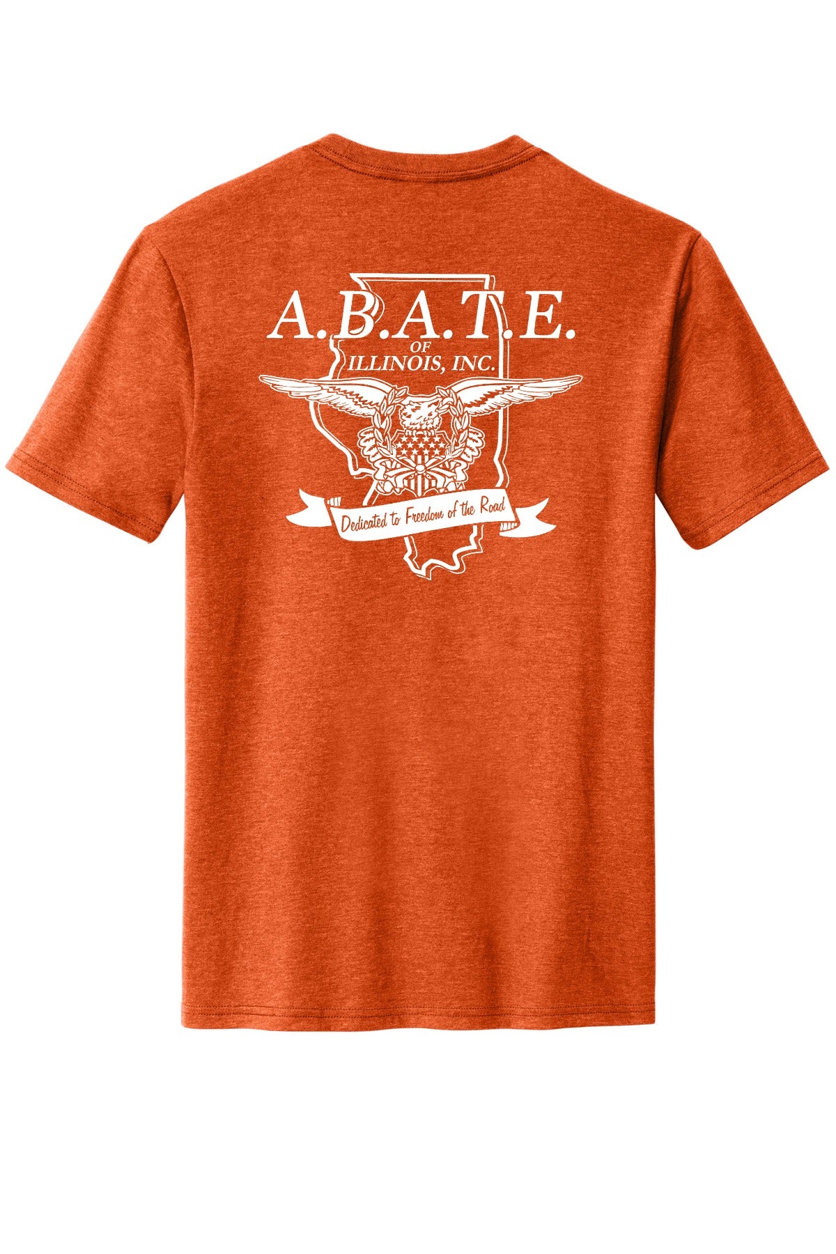 Abate Design 01 District Perfect Blend CVC Tee DM108 Deep Orange Heather back