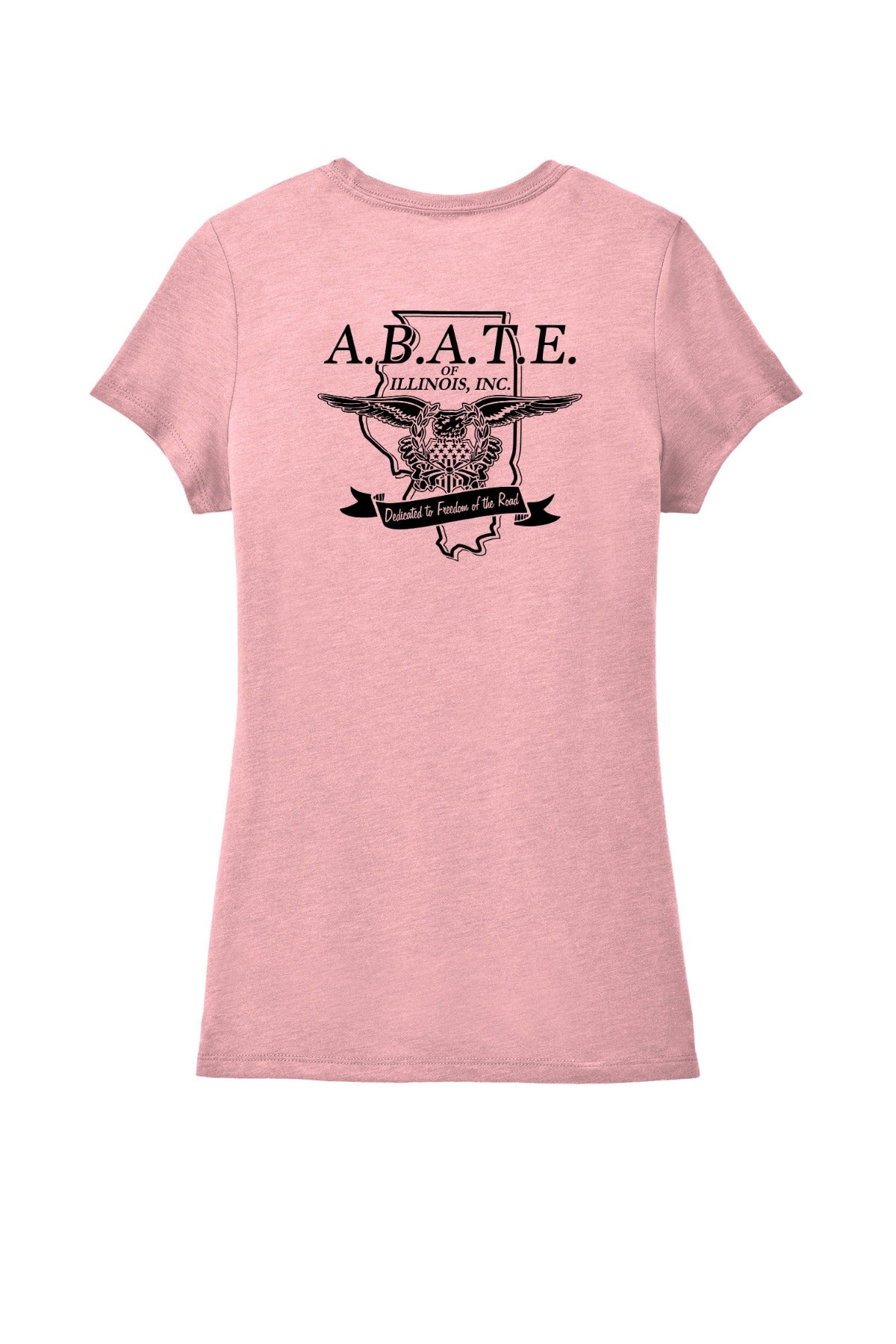 Abate Design 01 District Women's Perfect Tri Tee Wisteria Heather back