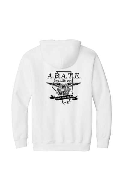 Abate Design 01 Full-Zip Hoodie White back