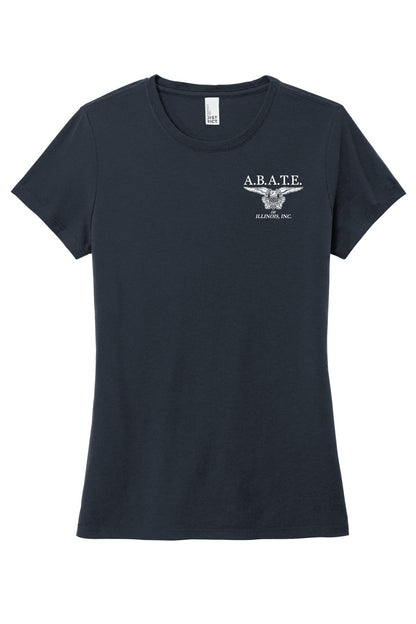Abate Design 01 District Women's Perfect Tri Tee New Navy front