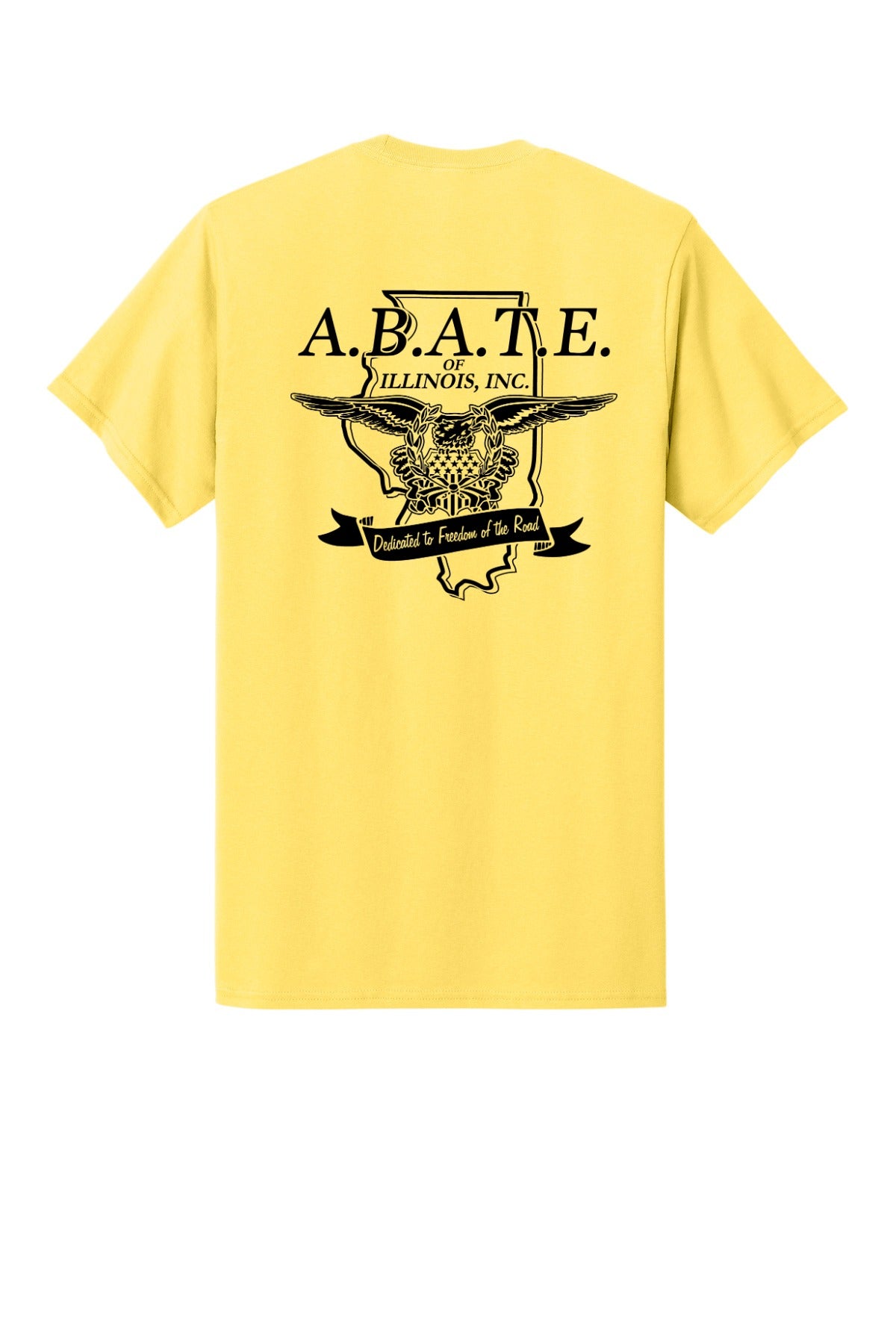 Abate Design 01 Pocket Tee Yellow back