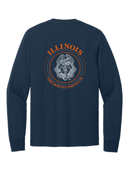 IFSI Webstore - Port & Company Long Sleeve Core Cotton Tee - 2023 Circle Back - PC54LS [Navy] Back